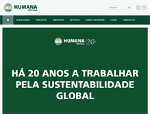 Tablet Screenshot of humana-portugal.org